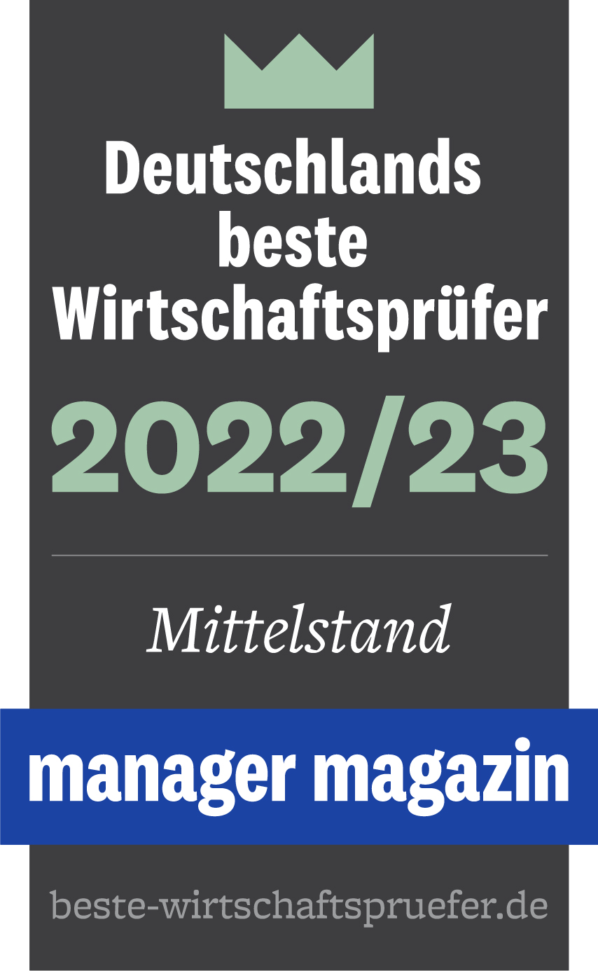 Siegel Deutschlands beste Wirtschaftsprüfer 2022/2023 Mittelstand