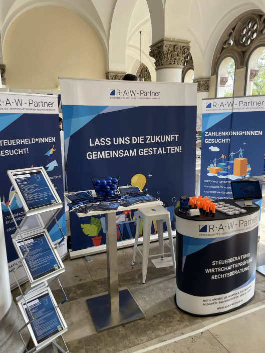 Messestand RAW-Partner auf der FKG Messe an der LMU